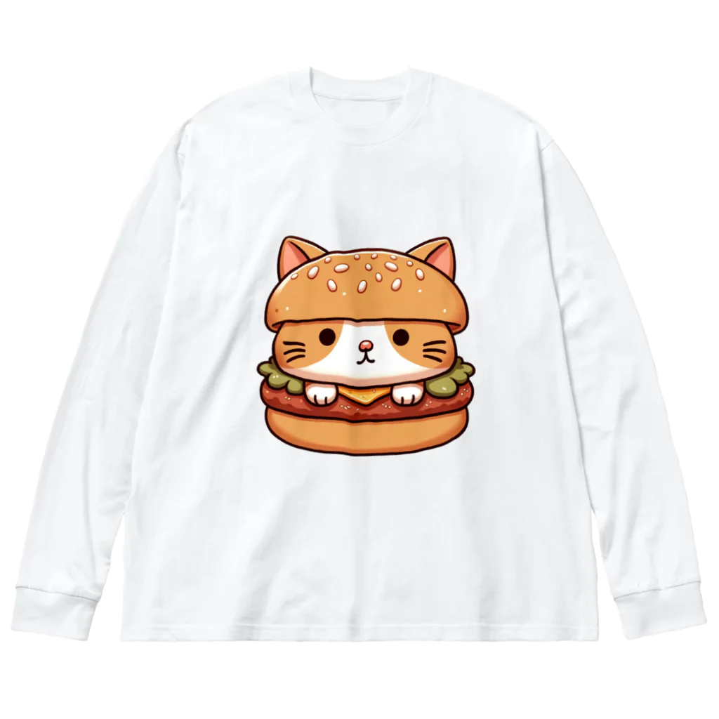 ゆるきゃら製作所の猫バーガー Big Long Sleeve T-Shirt