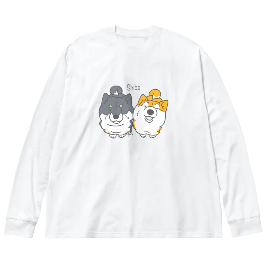 しぇるーののむっちり柴犬くん Big Long Sleeve T-Shirt