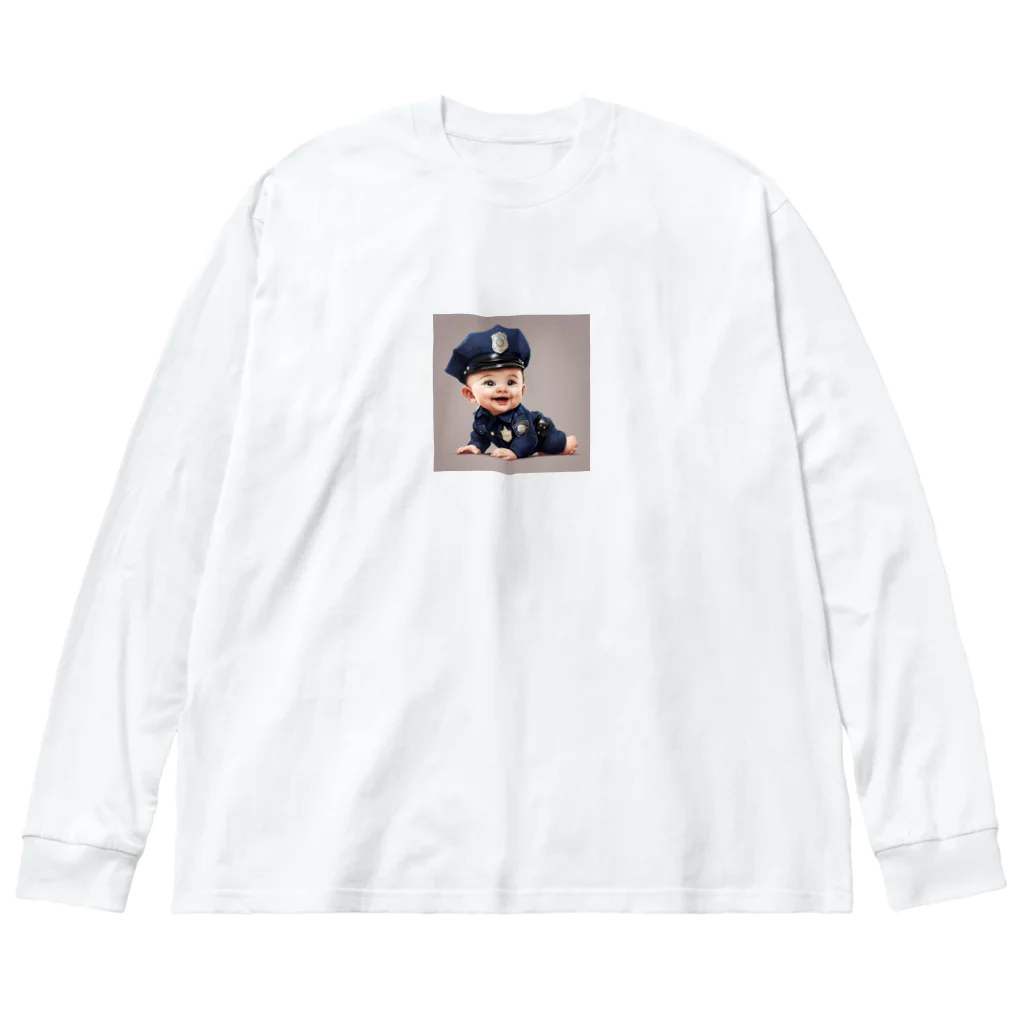 可愛いは宇宙の赤ちゃんポリス Big Long Sleeve T-Shirt