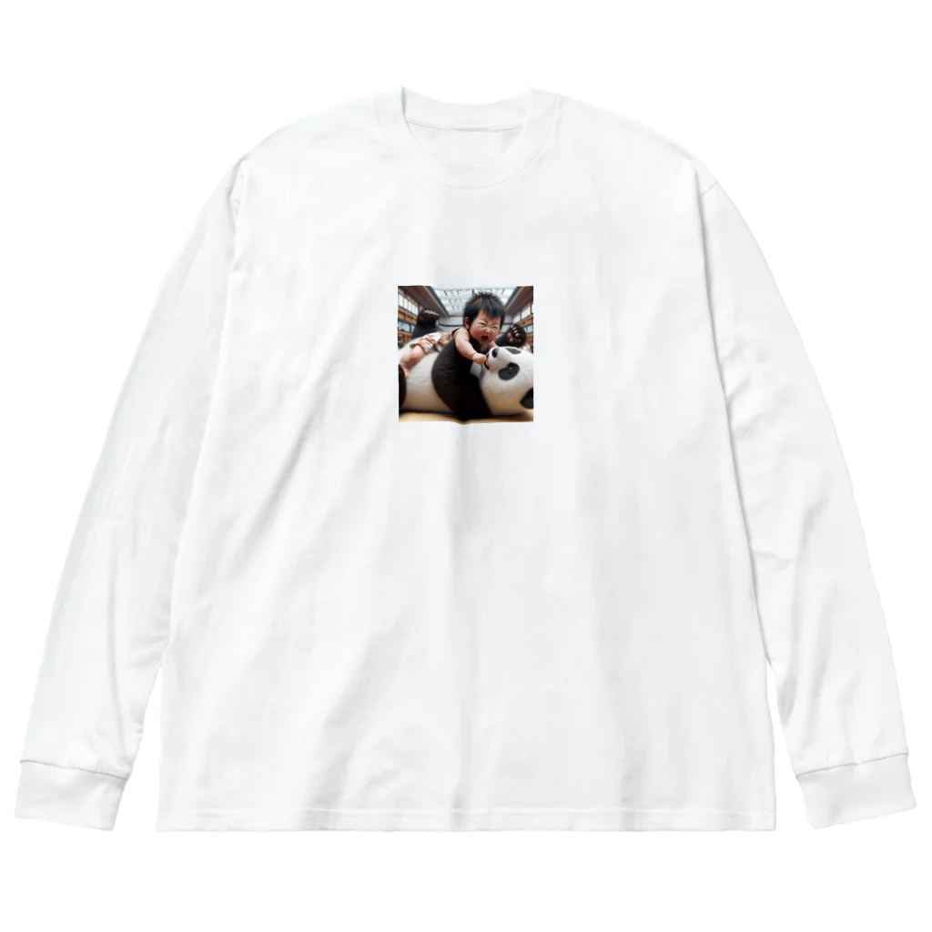 taka-kamikazeのマウントポジション Big Long Sleeve T-Shirt