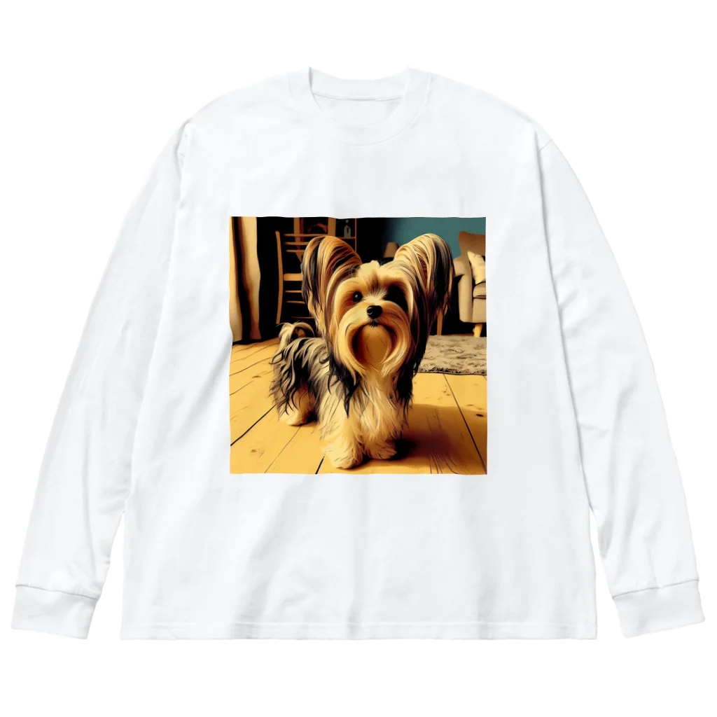 Dog Selectionの惹かれる！可愛さ満点のヨーキーアイテム Big Long Sleeve T-Shirt