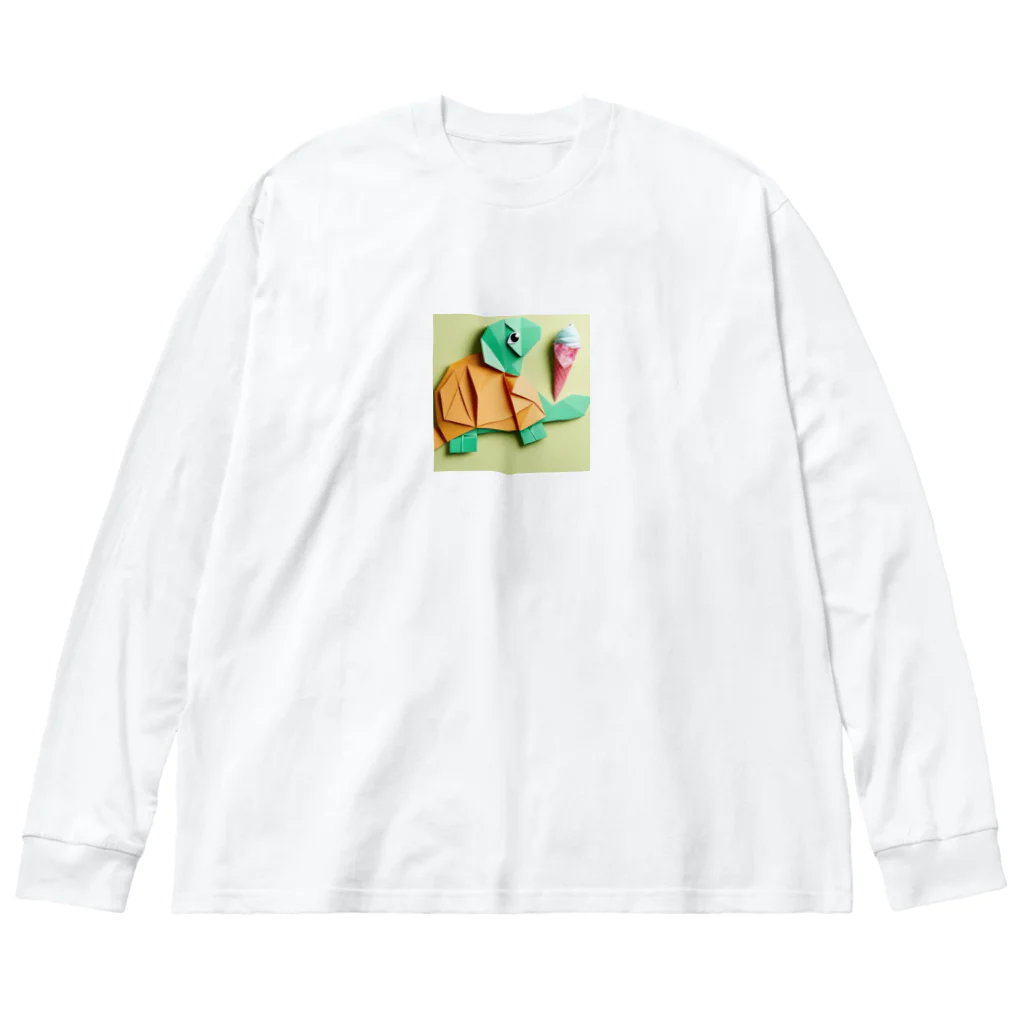 yumiceのice meets オリガミカメ Big Long Sleeve T-Shirt