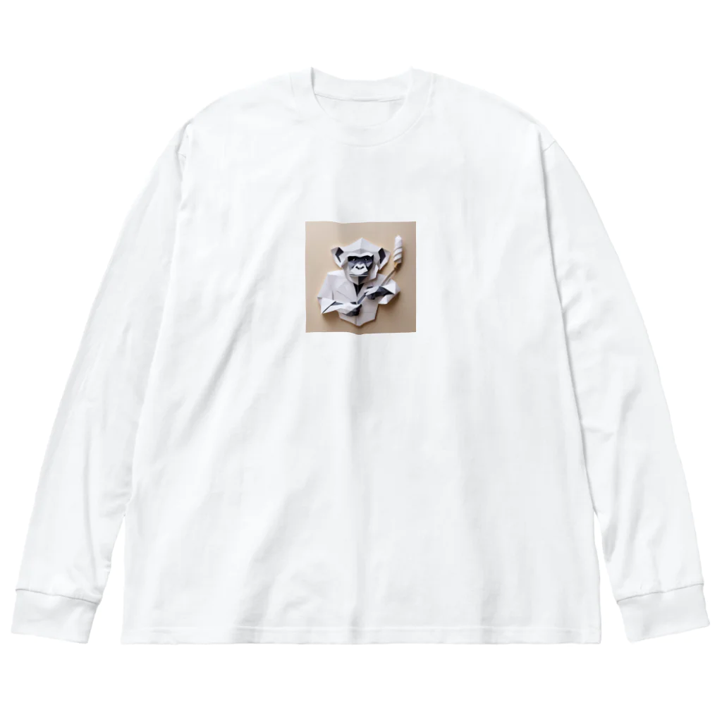 yumiceのice meets　オリガミチンパンジー Big Long Sleeve T-Shirt