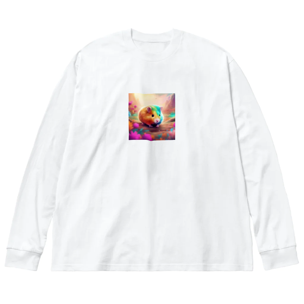 hibiscus_7のカラフルハムスター Big Long Sleeve T-Shirt