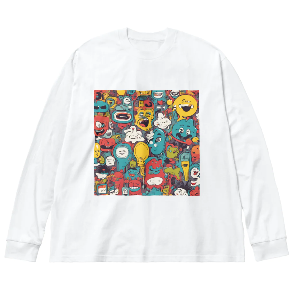 666のユーモアやポップなグッズ2 Big Long Sleeve T-Shirt