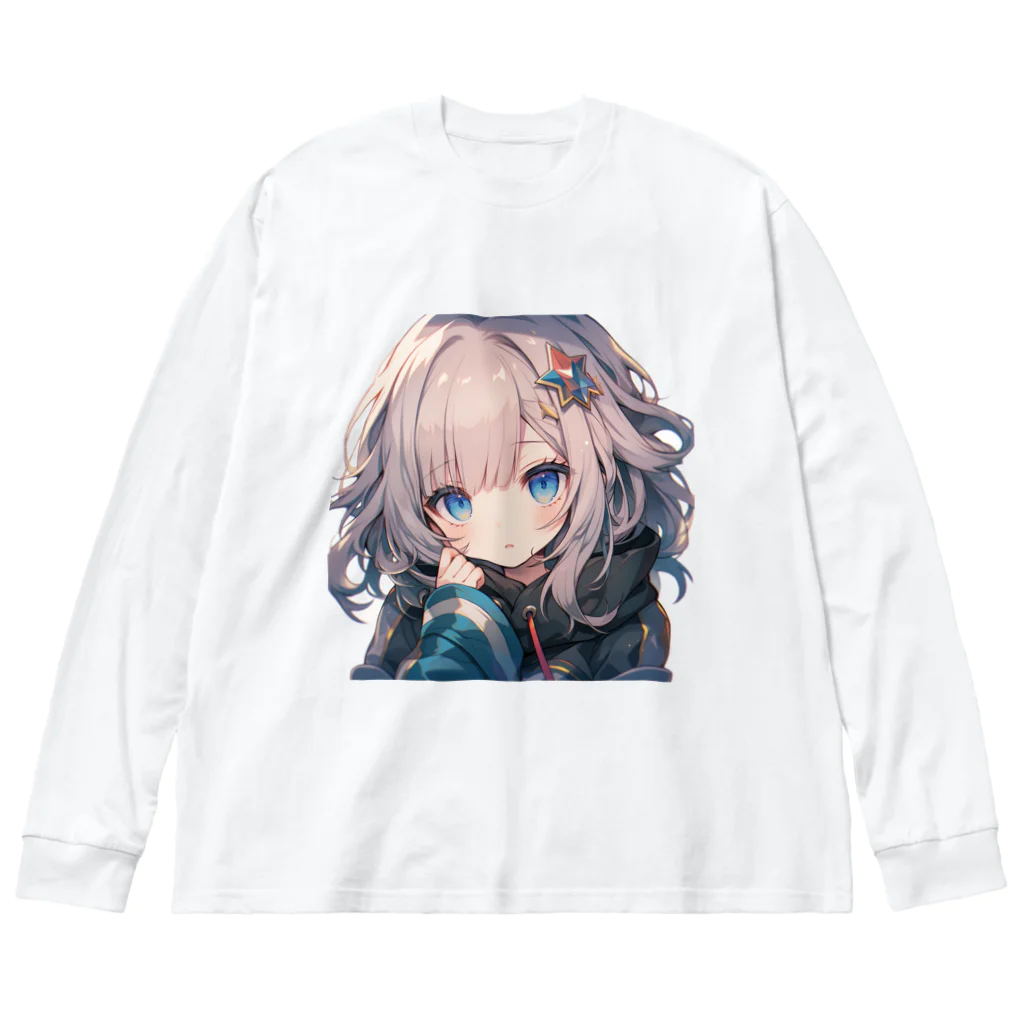 honoka_tの見つめる美少女 ビッグシルエットロングスリーブTシャツ