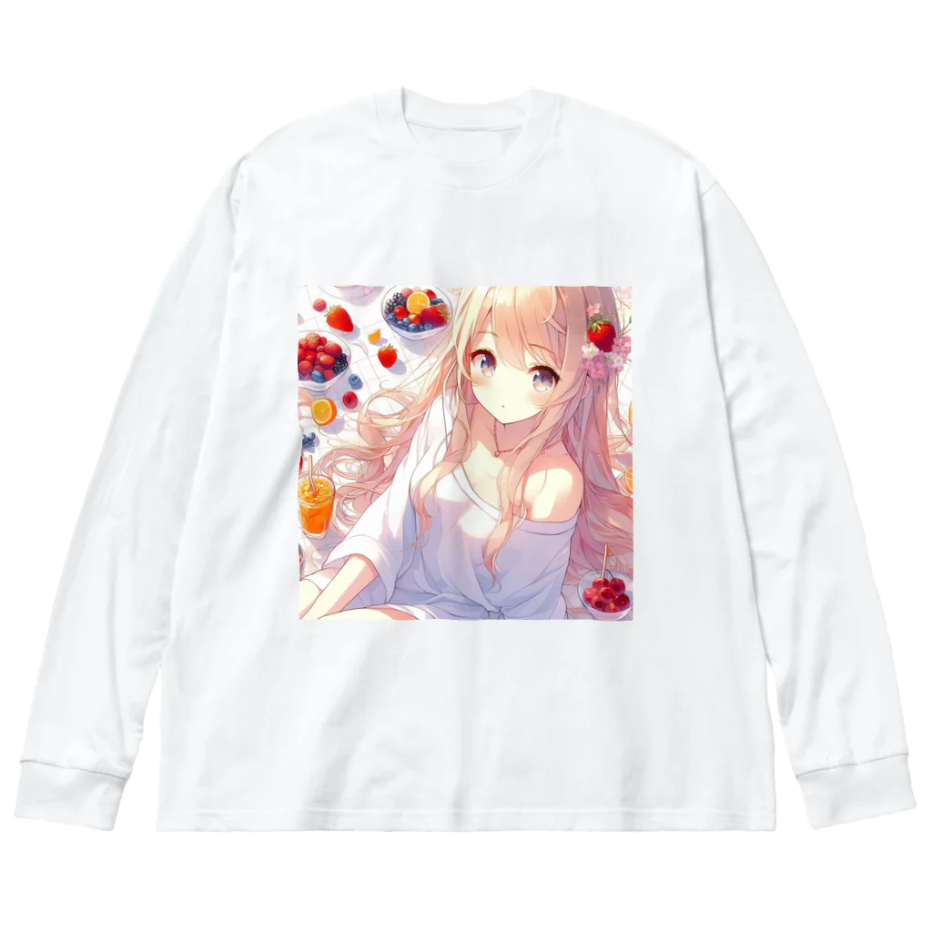 美少女アイテム専門店の美少女㊴ Big Long Sleeve T-Shirt