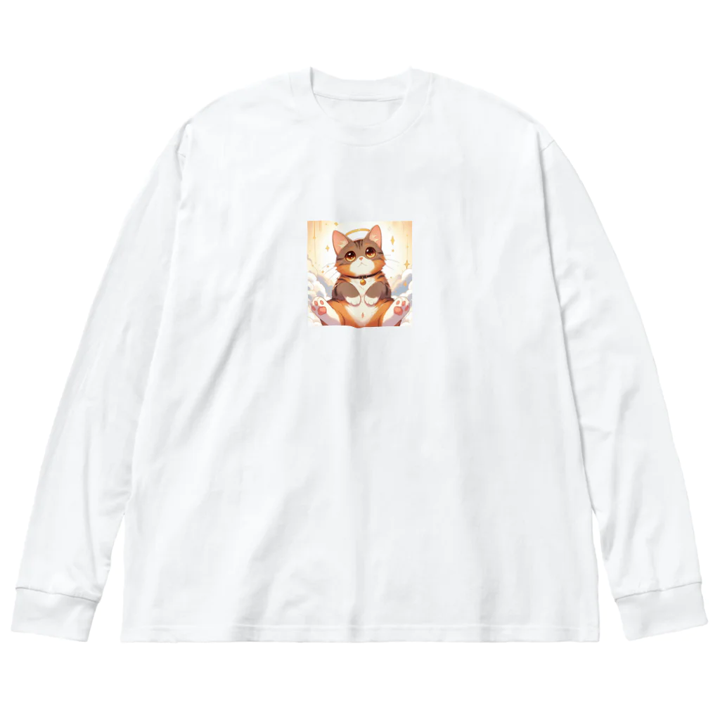 アニマルグッズストア　OPIの茶色い猫 Big Long Sleeve T-Shirt