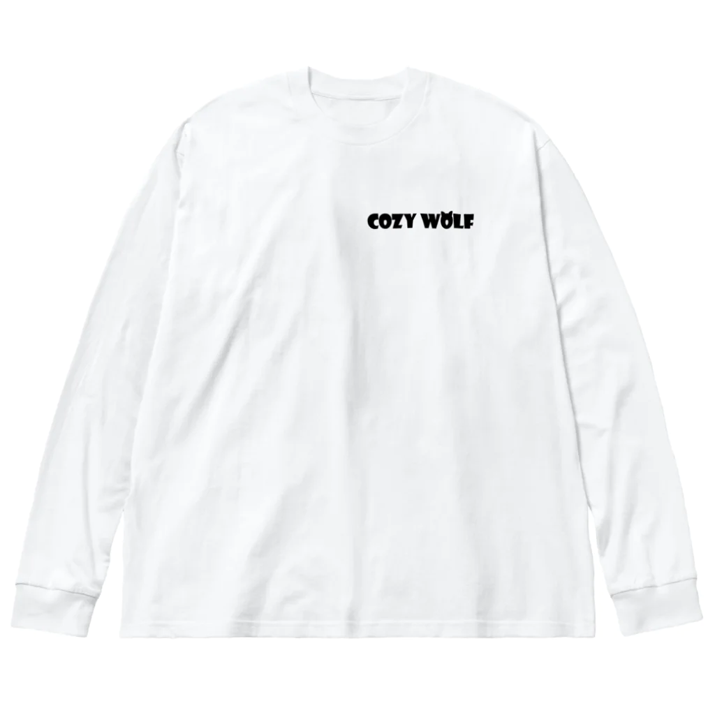 COZY WOLFの【COZY WOLF】ホワイト/アッシュ（黄・青ロゴ） ビッグシルエットロングスリーブTシャツ