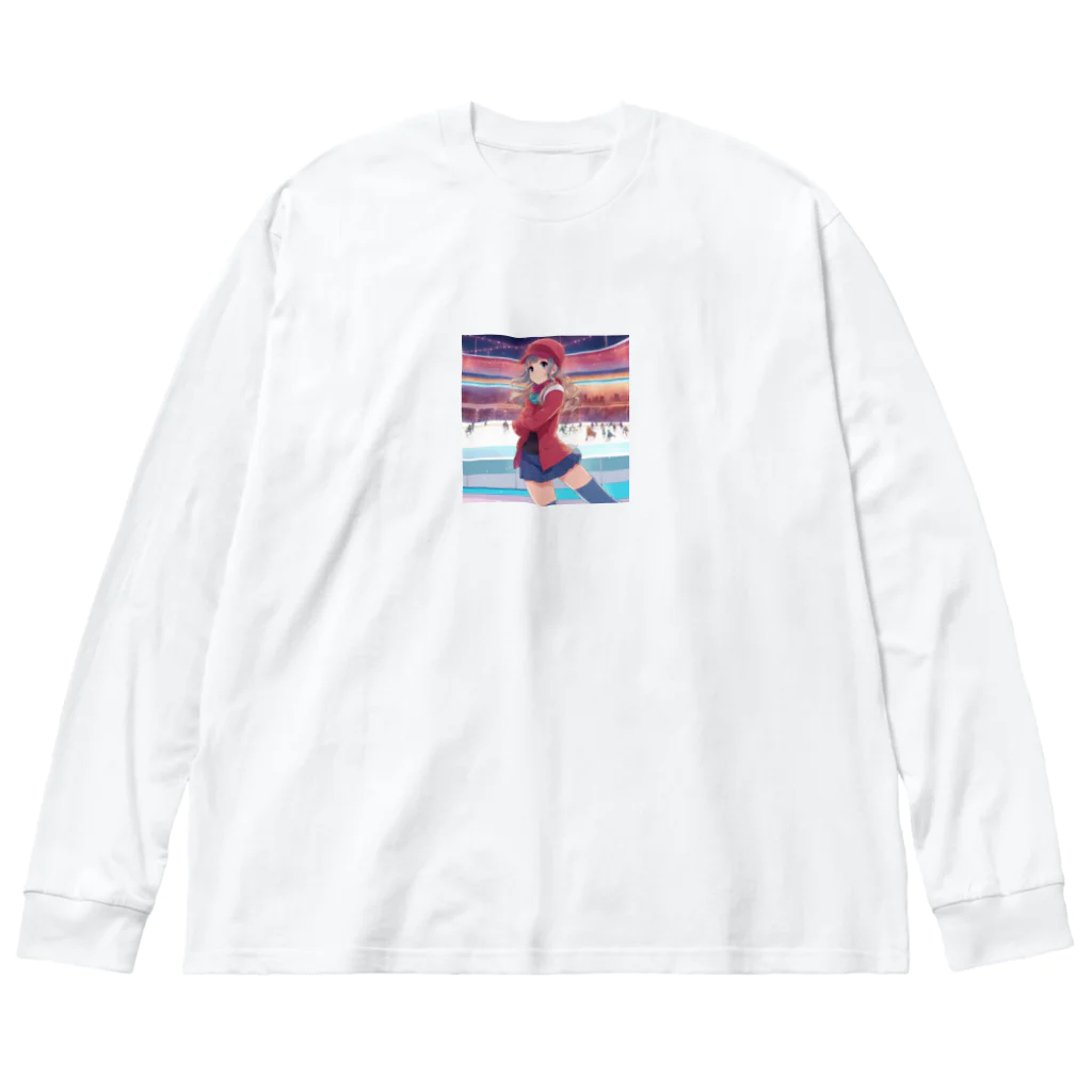 aoicanonのスケートをする女性 Big Long Sleeve T-Shirt