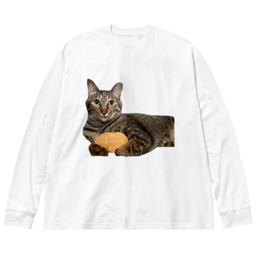 オレはニャン蔵の『猫に小判』オレはニャン蔵 ビッグシルエットロングスリーブTシャツ