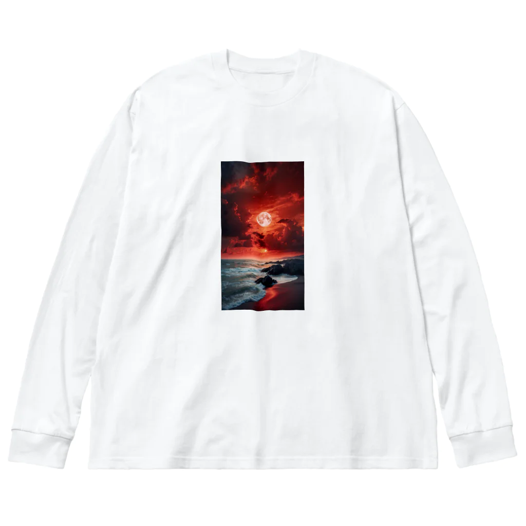 dorakiti0712のサンセット・ビーチ Big Long Sleeve T-Shirt