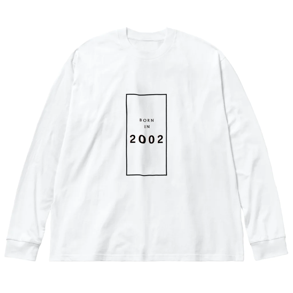 Identity brand -sonzai shomei-の【生年】BORN in 2002 /2002年生まれ Big Long Sleeve T-Shirt