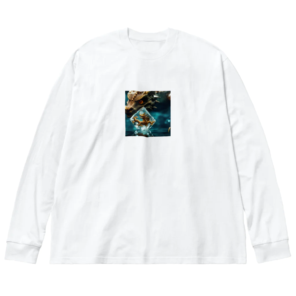 rian14の水晶を持って、海底の秘密を守っている龍 Big Long Sleeve T-Shirt