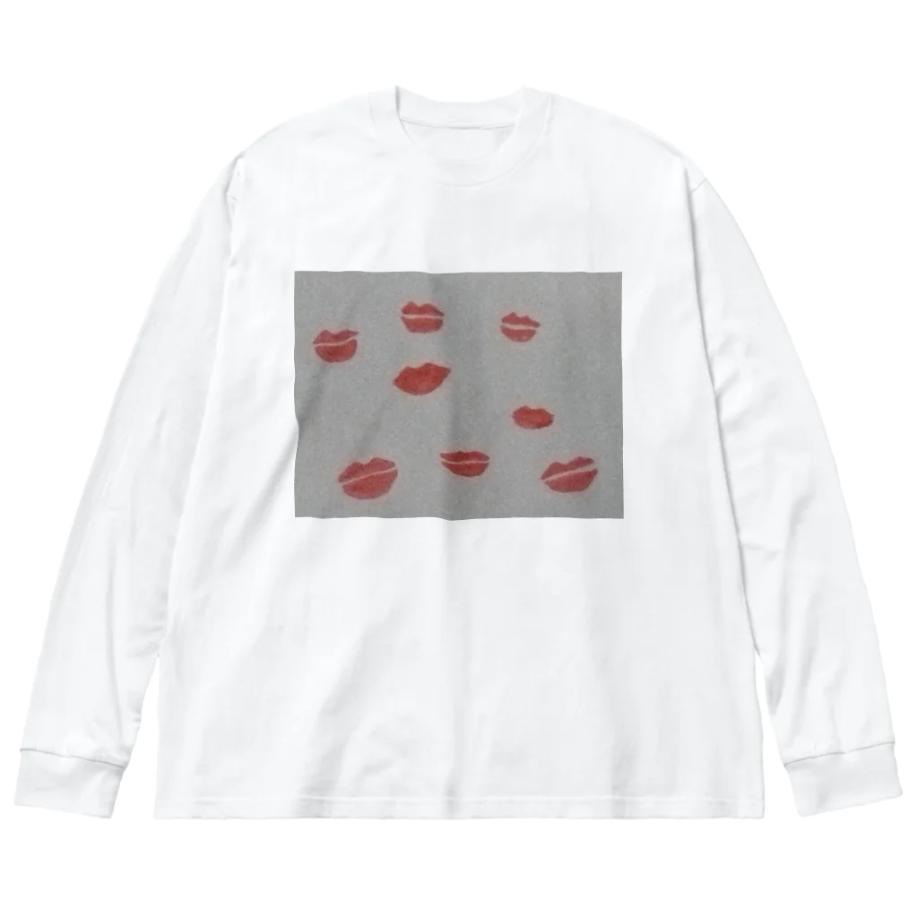 hirokohiroの💋キスマーク？ ビッグシルエットロングスリーブTシャツ