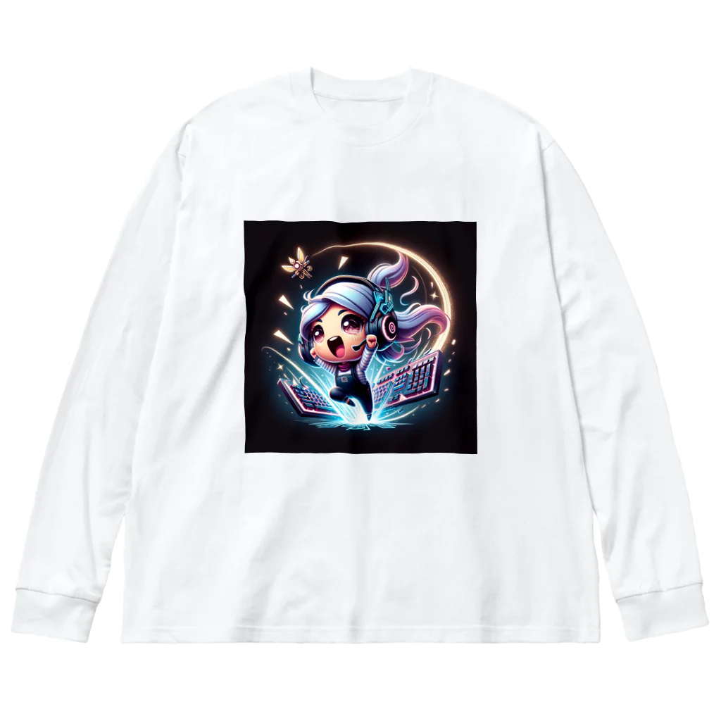 iSysのゲーミング少女ピーシー Big Long Sleeve T-Shirt