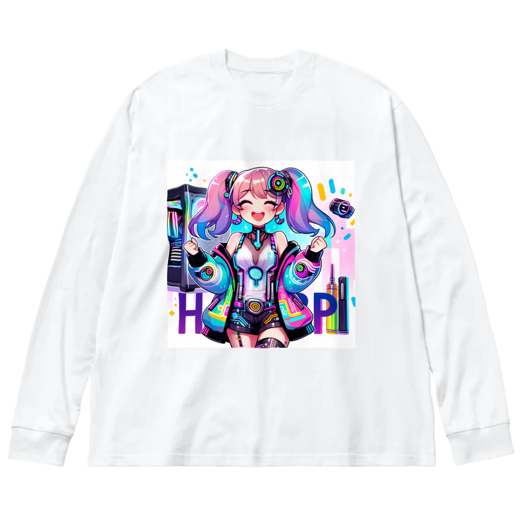 iSysのゲーミング少女ピーシースリー ビッグシルエットロングスリーブTシャツ