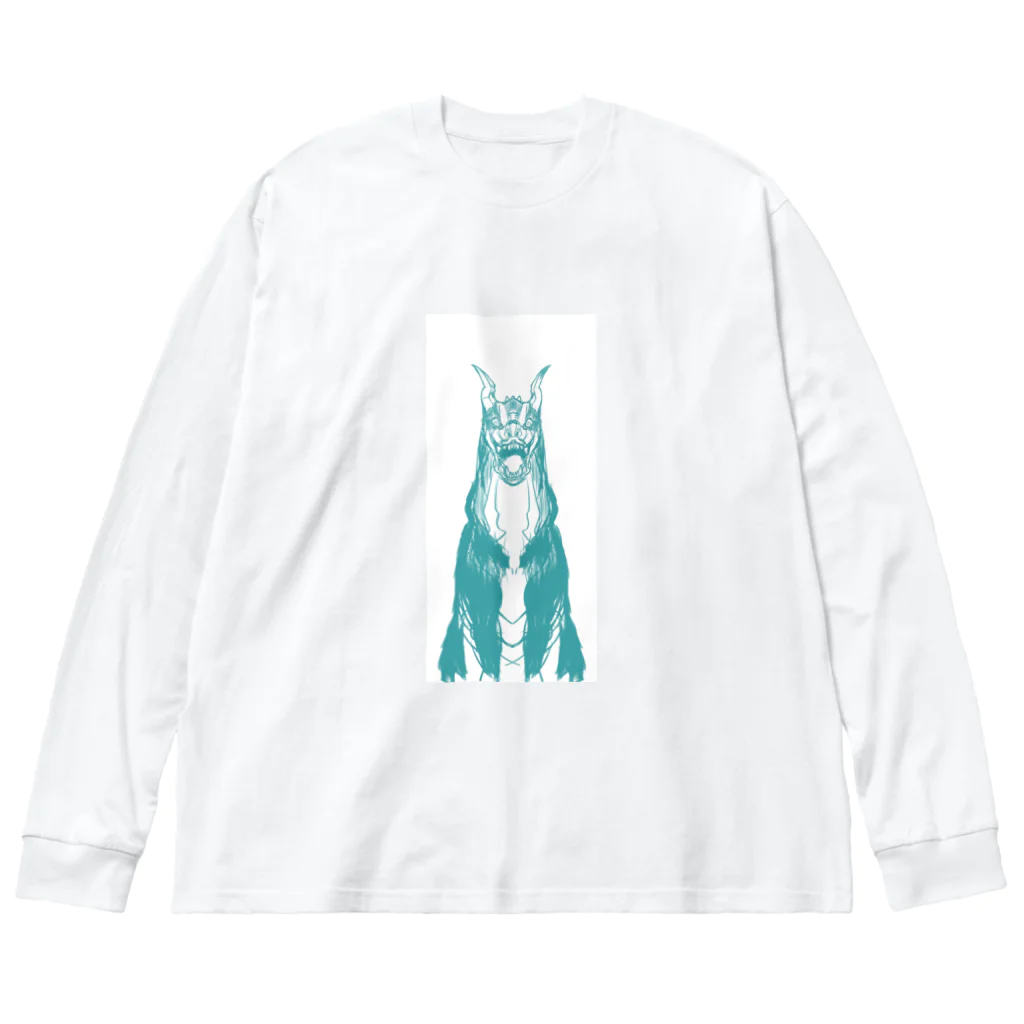 gupan_2023-12のヘルハウンド君　 ビッグシルエットロングスリーブTシャツ