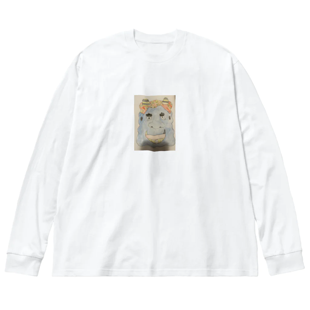 くっにーちゃんの青鬼さん Big Long Sleeve T-Shirt