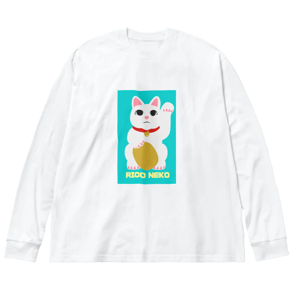 rico39rico39のオリジナルまねきねこキャラクターRICONEKOが登場！ ビッグシルエットロングスリーブTシャツ