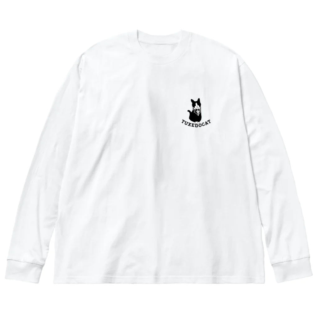 ひこいちショップのタキシードキャット Big Long Sleeve T-Shirt