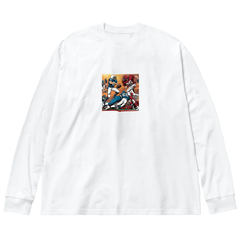 こたつのアメリカンフットボール Big Long Sleeve T-Shirt