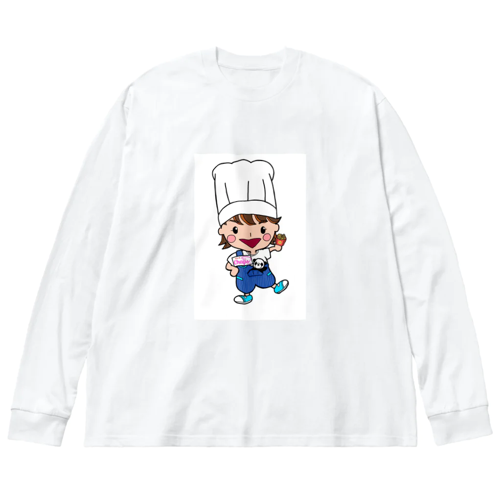 なるみ堂もりたなみこのちえのコックさん ビッグシルエットロングスリーブTシャツ