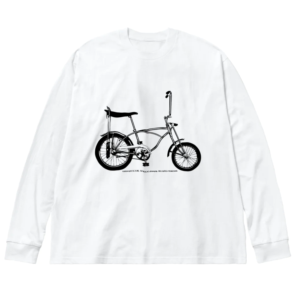 ファンシーTシャツ屋のクールでスタイリッシュなアメリカン自転車 Big Long Sleeve T-Shirt