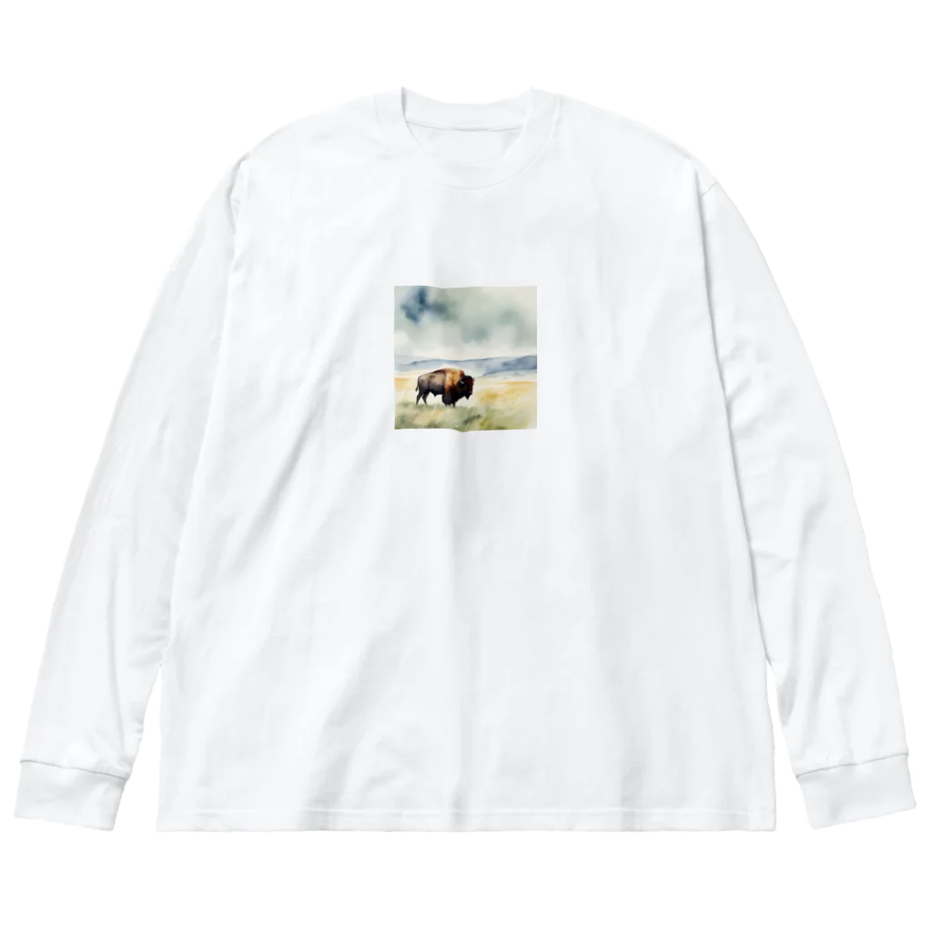 dakaroのバイソンさん Big Long Sleeve T-Shirt