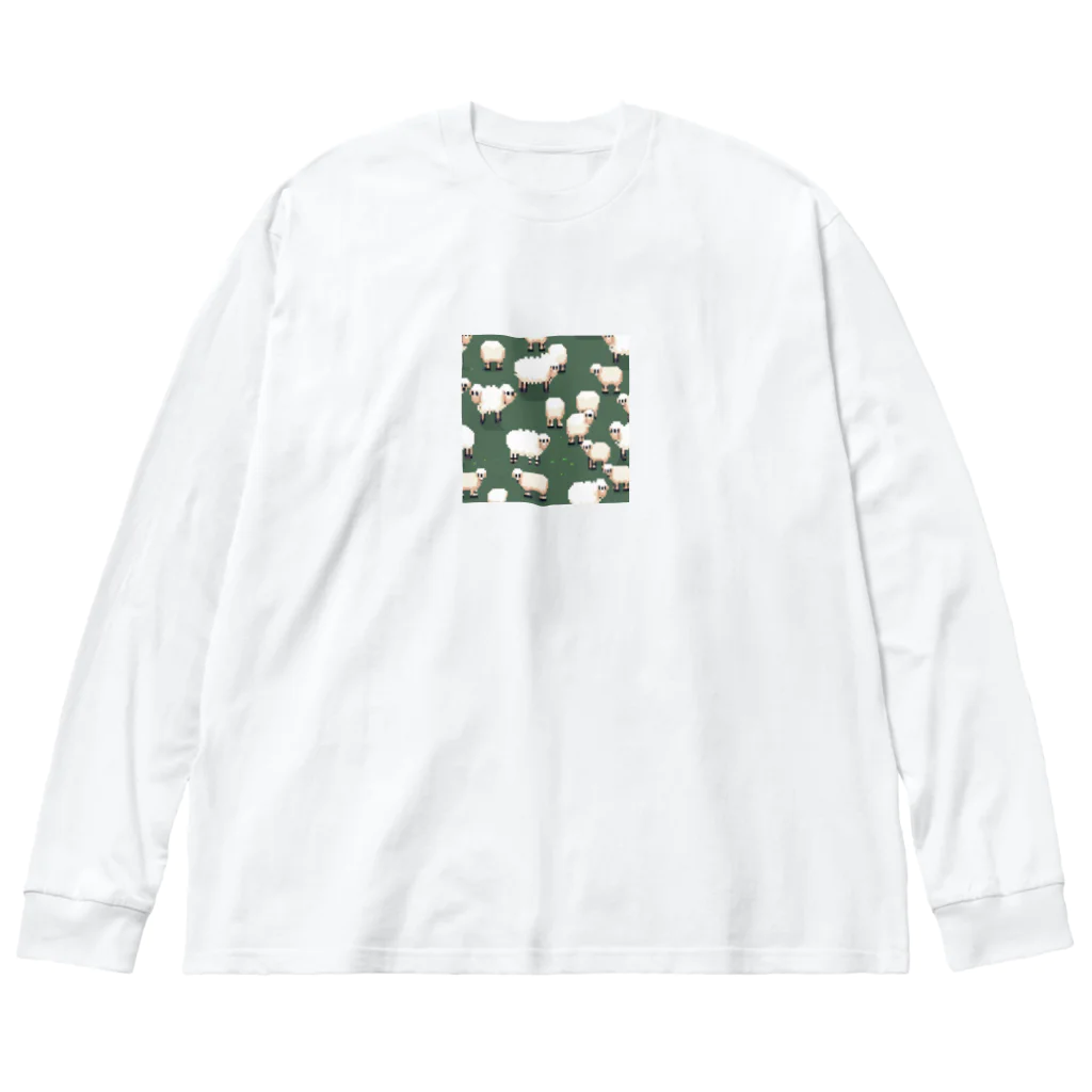 pomekenのもちもちのひつじ Big Long Sleeve T-Shirt