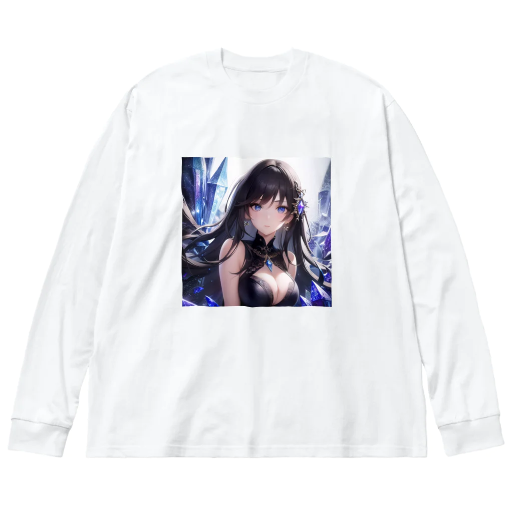 astatosのクリスタルと女性 Big Long Sleeve T-Shirt