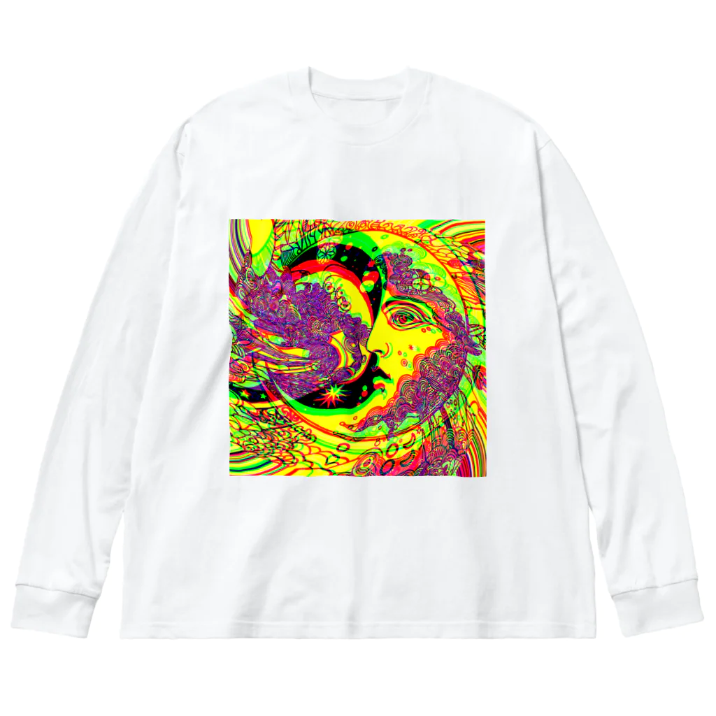 moon_takuanの小宇宙B「Microcosm B」 ビッグシルエットロングスリーブTシャツ