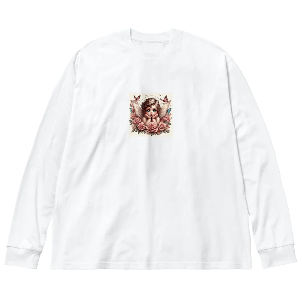 クリームのかわいい天使 Big Long Sleeve T-Shirt