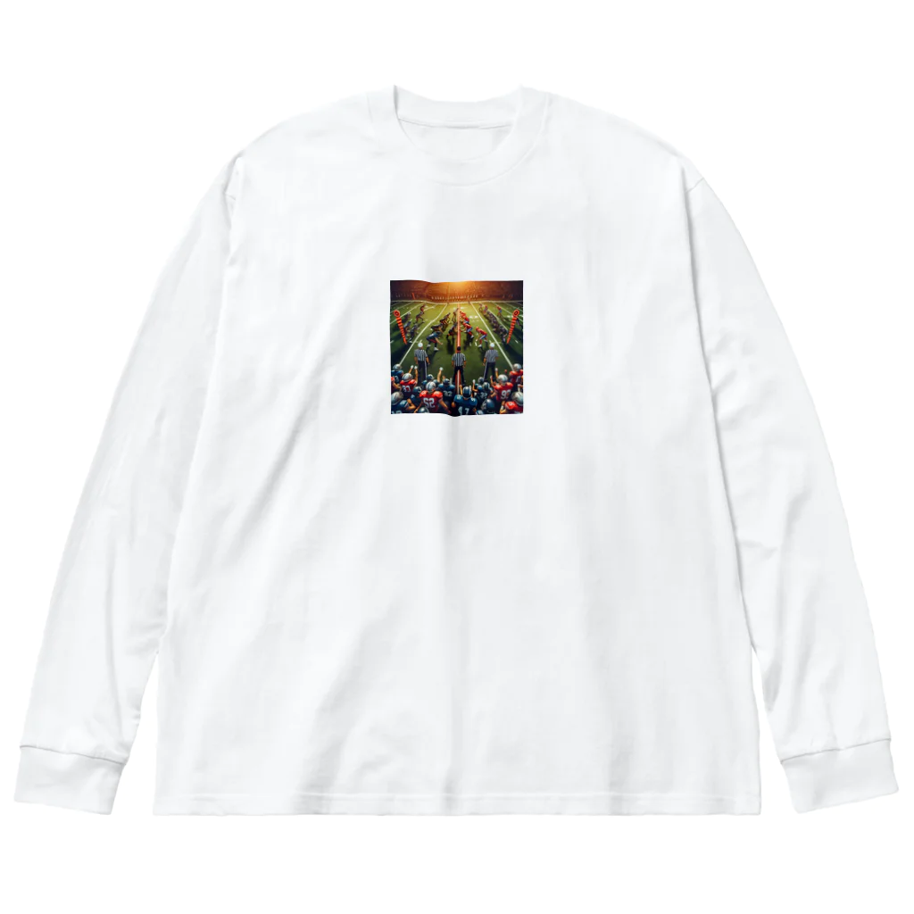 Kare-Raisuの色んなスポーツ　ボール　道具　おしゃれ　アメフト　バスケ Big Long Sleeve T-Shirt