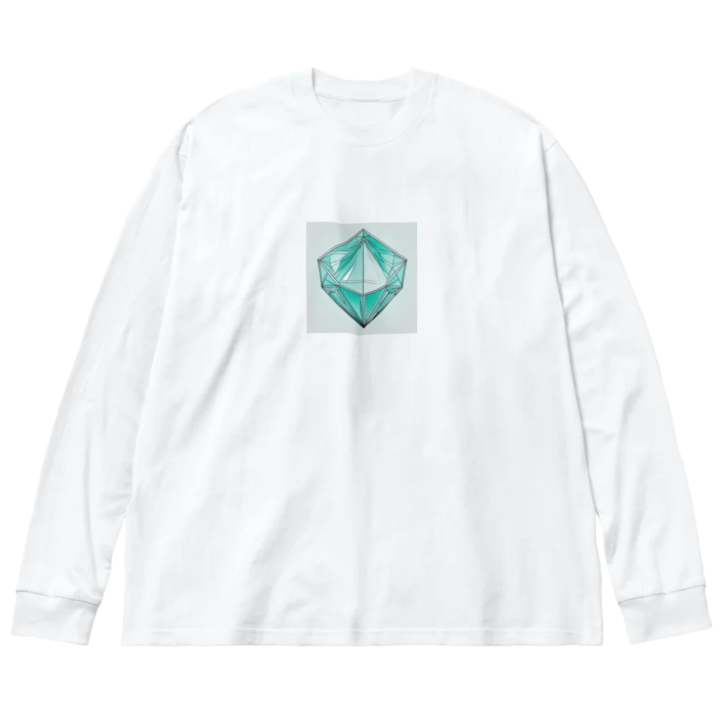 jewel_beのパライバトルマリン Big Long Sleeve T-Shirt