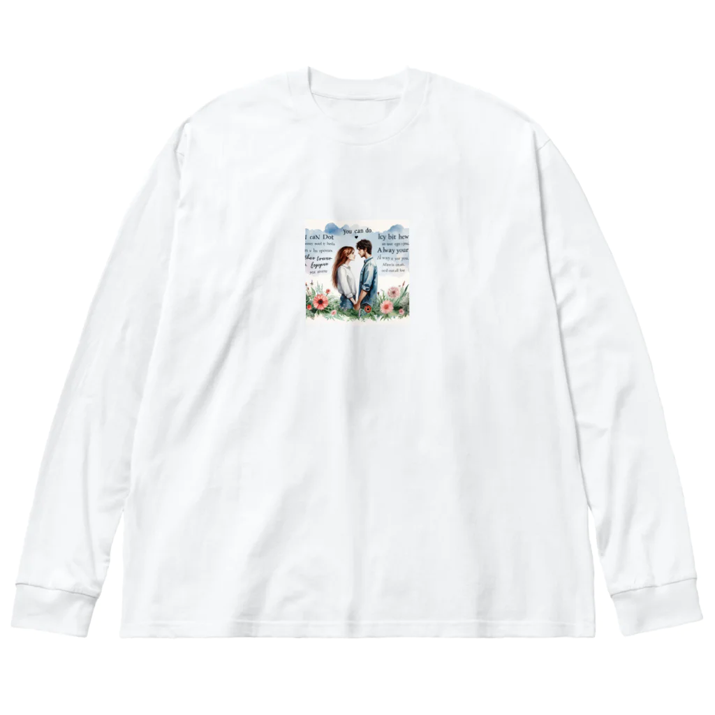 Lovers-chapelの支え合う恋人4 Big Long Sleeve T-Shirt