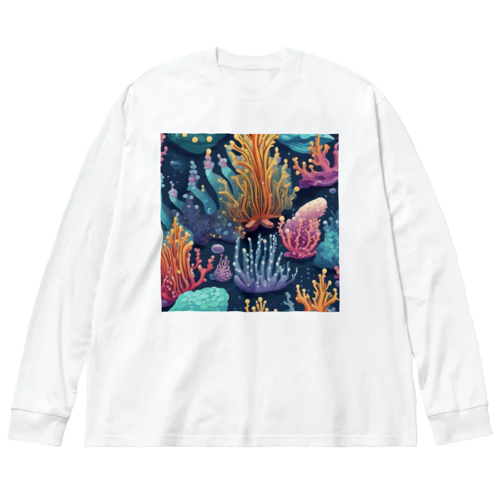 yuking0825の海を彩るコーラル Big Long Sleeve T-Shirt