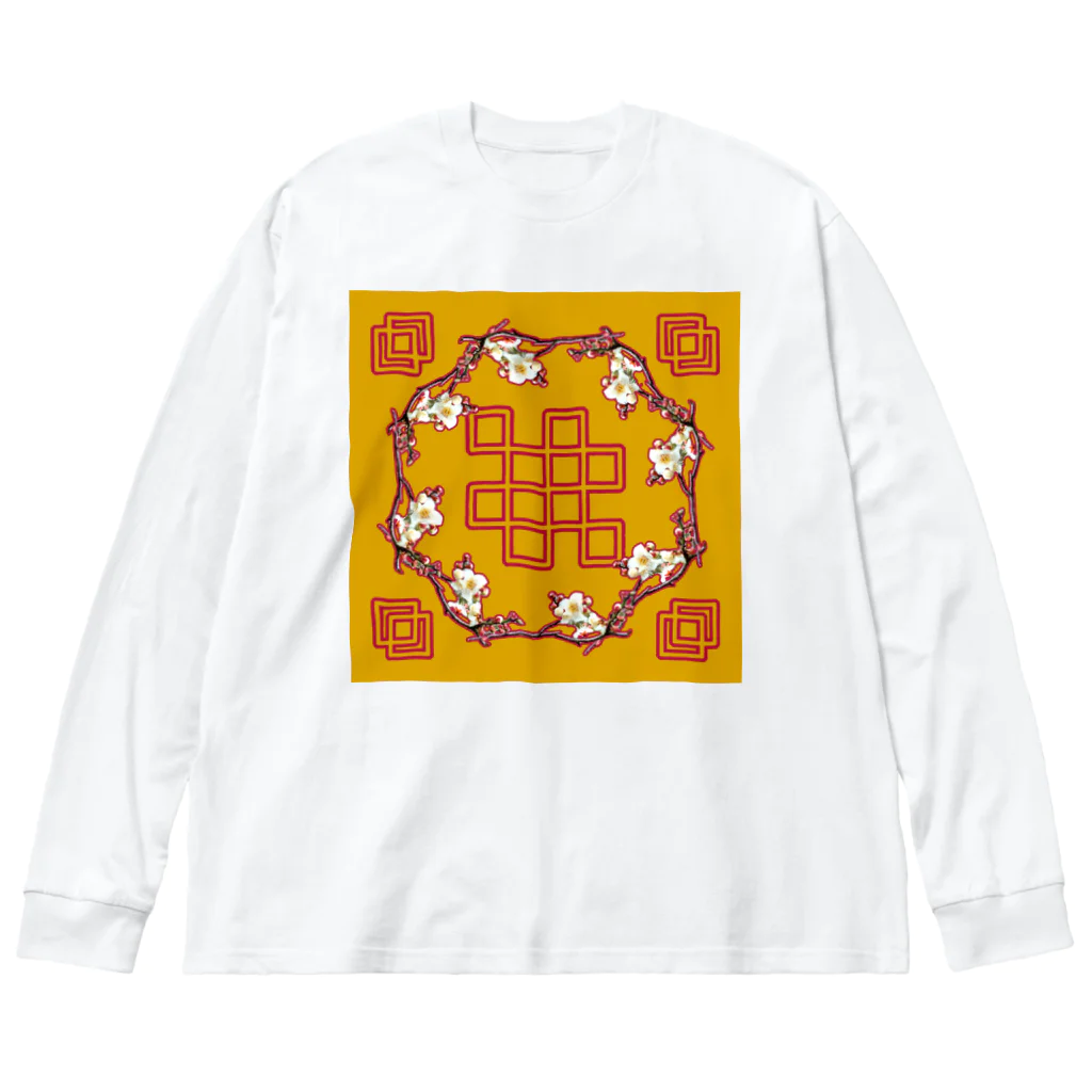 未開の地のChinese Plum ビッグシルエットロングスリーブTシャツ