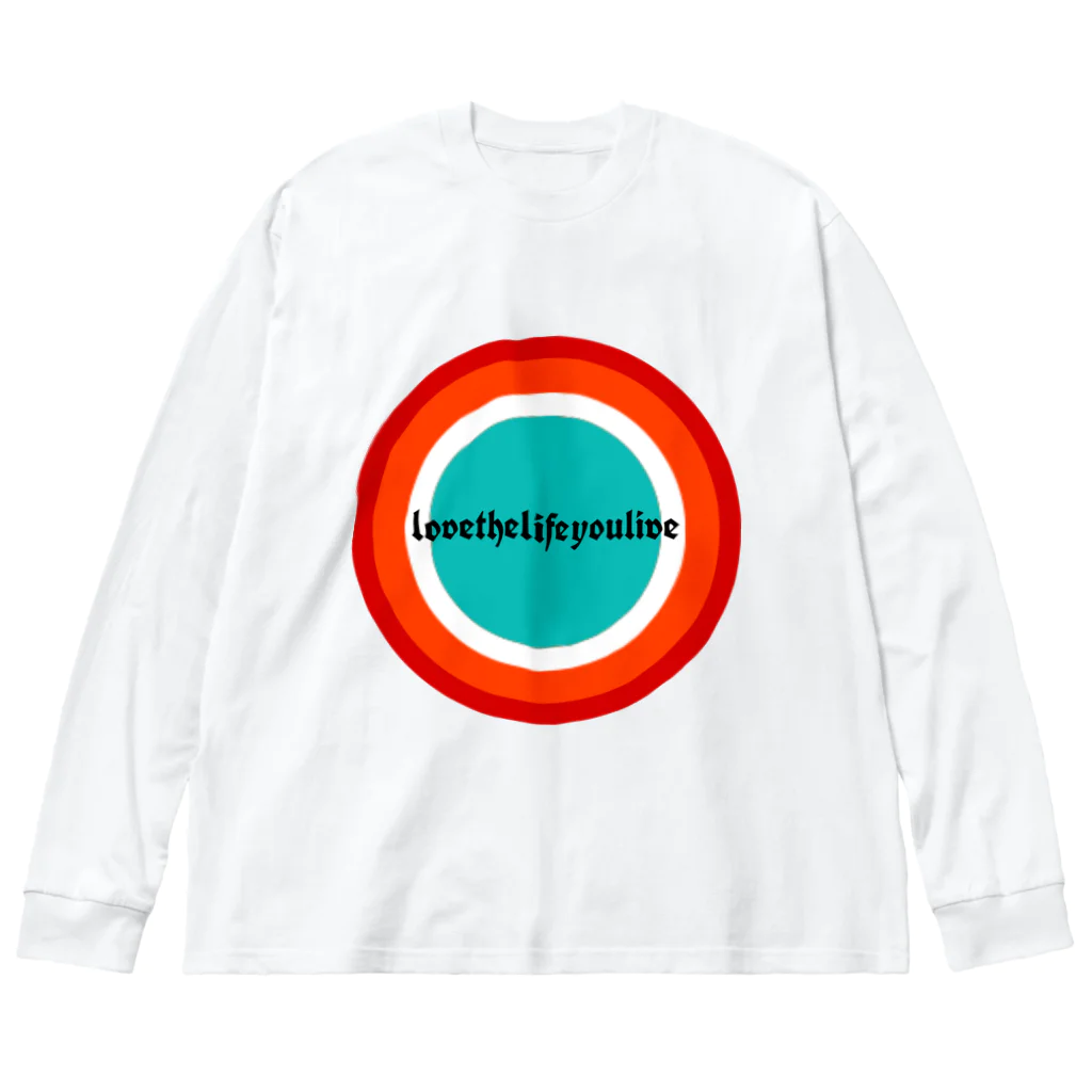 ここらいふのlovethelifeyoulive -circle- ビッグシルエットロングスリーブTシャツ