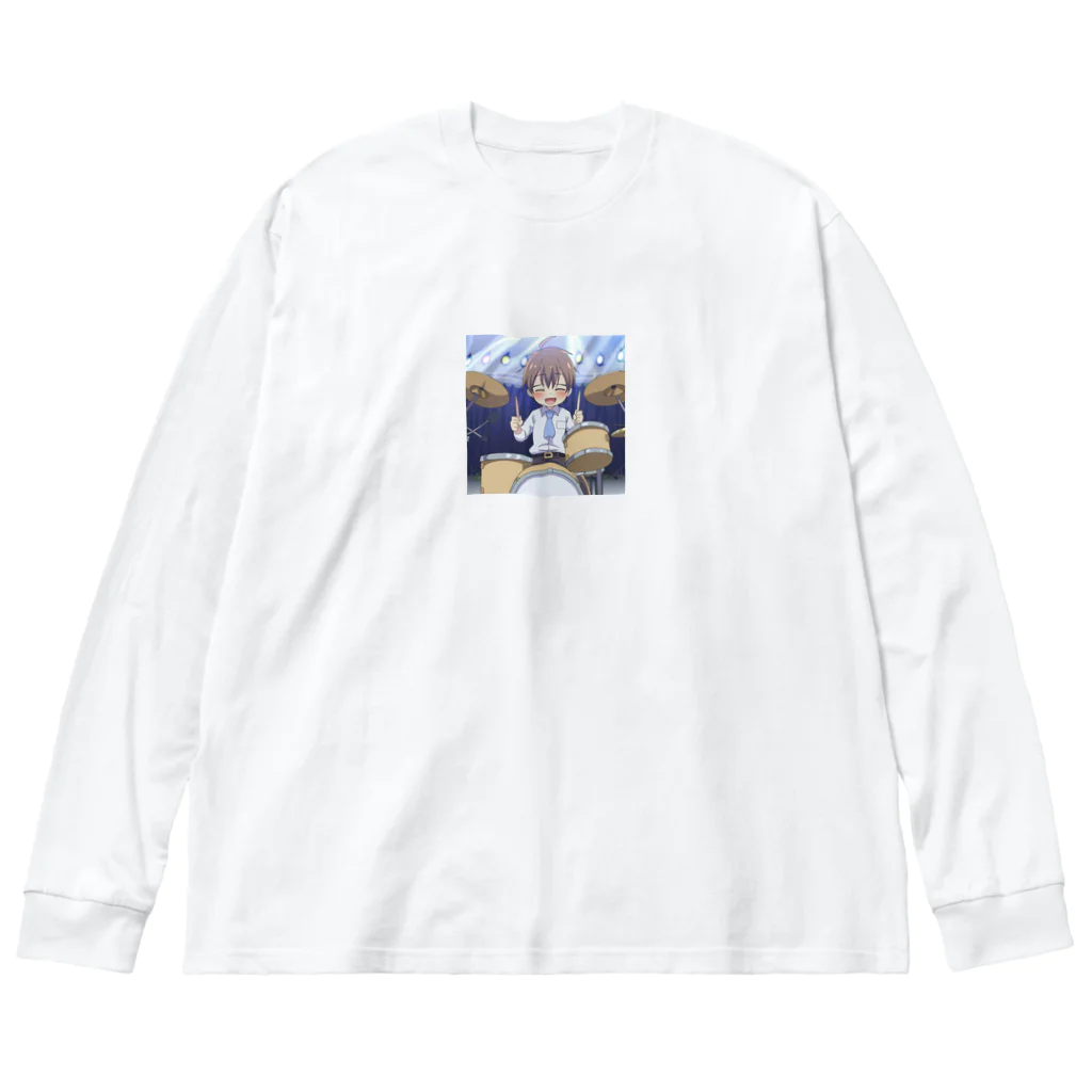 なお（ｻﾗﾘｰﾏﾝ）＠AI使って情報発信中のドラマー＠サラリーマン Big Long Sleeve T-Shirt