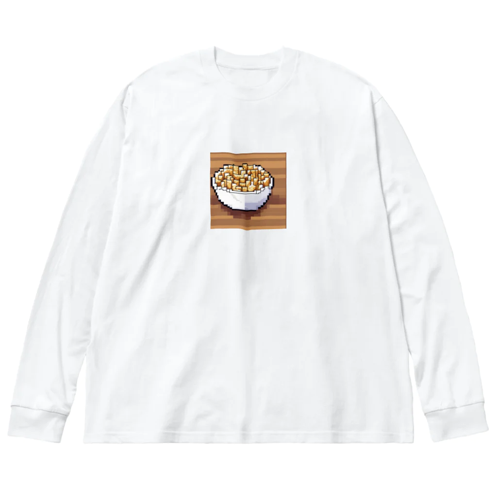 suzuharuuのドット絵ポップコーン Big Long Sleeve T-Shirt