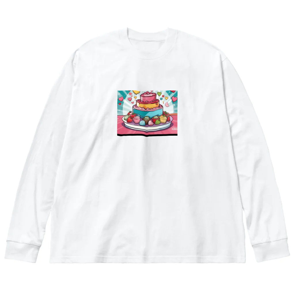 テフラんずのデコレーションケーキ ビッグシルエットロングスリーブTシャツ