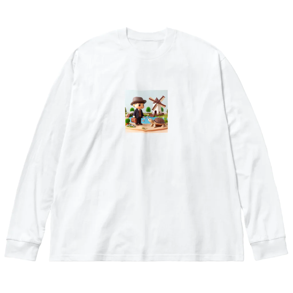 kumama07のリクガメ君と僕 Big Long Sleeve T-Shirt