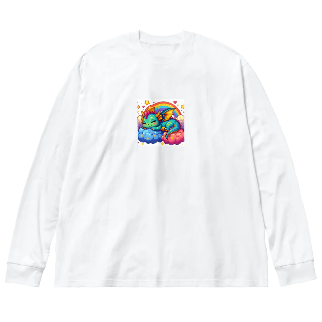 Harmony of Natureの夢見るドラゴン Big Long Sleeve T-Shirt