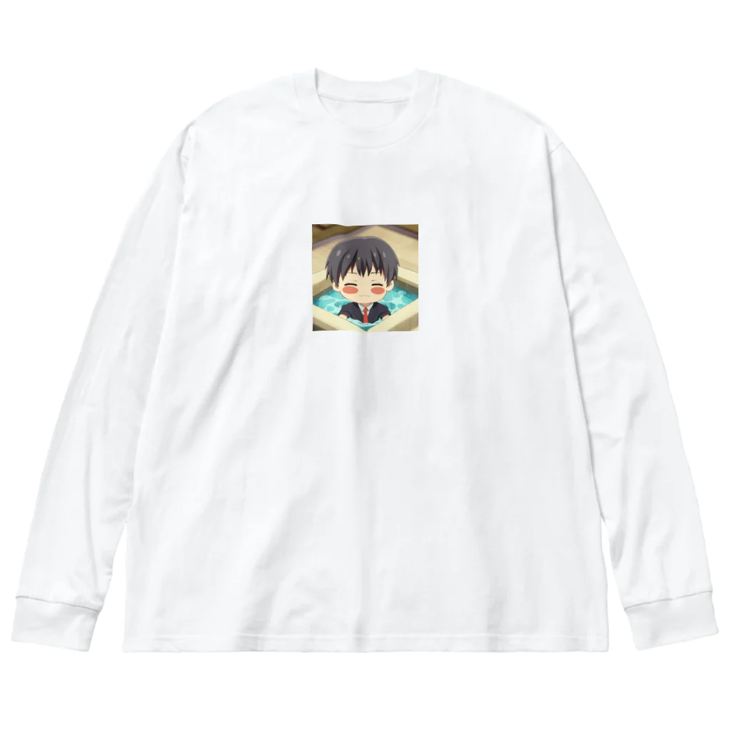 なお（ｻﾗﾘｰﾏﾝ）＠AI使って情報発信中の温泉＠サラリーマン Big Long Sleeve T-Shirt