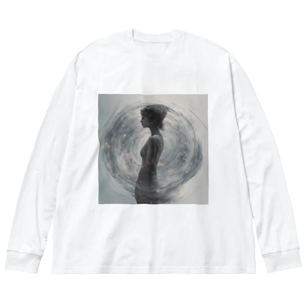 d-design-labの幻想的な女性のグッズ Big Long Sleeve T-Shirt