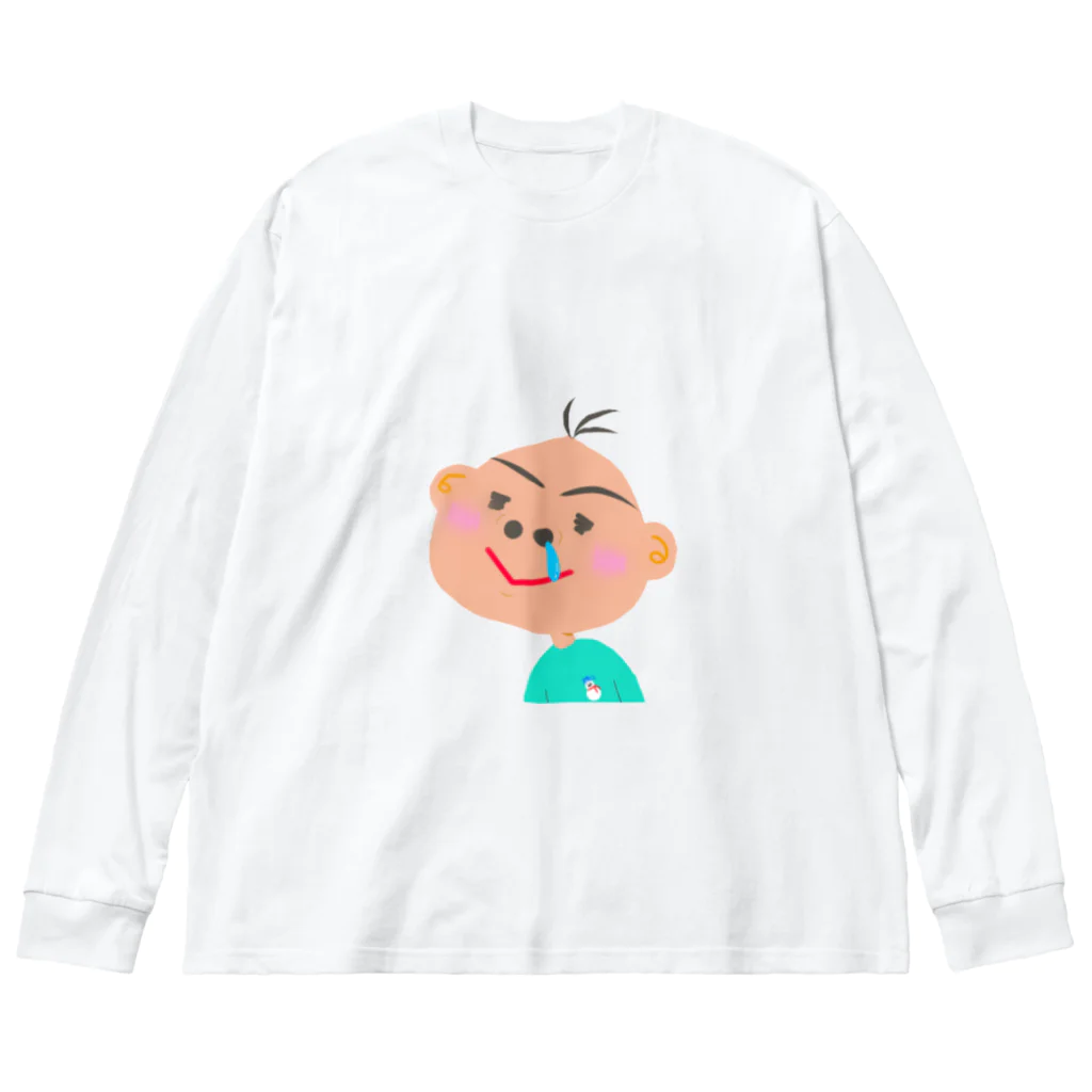 ザ☆めんまのお店の笑太郎（えみたろう） ビッグシルエットロングスリーブTシャツ