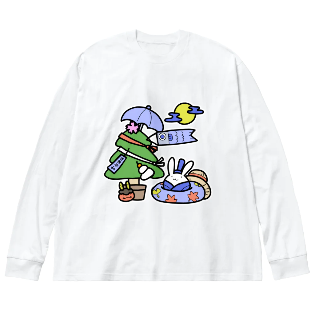 幸うさ.comの季節に迷った時用 Big Long Sleeve T-Shirt