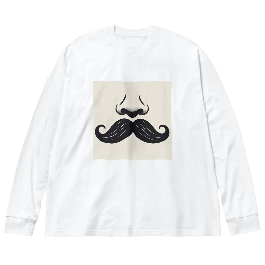 まいけんの鼻ヒゲ maiken Big Long Sleeve T-Shirt