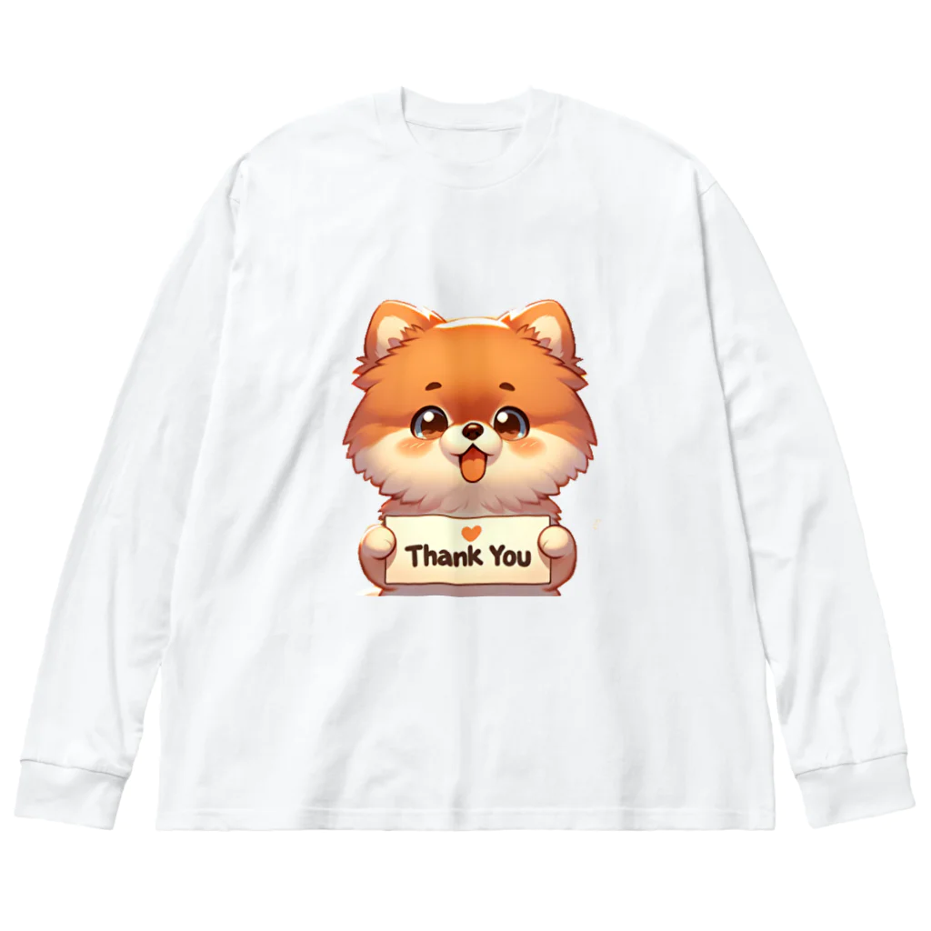 ぷるぱらの【ぽめちい】シリーズ （Thanks バージョン） Big Long Sleeve T-Shirt